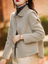 Classic Solid Woolen Coat for Women