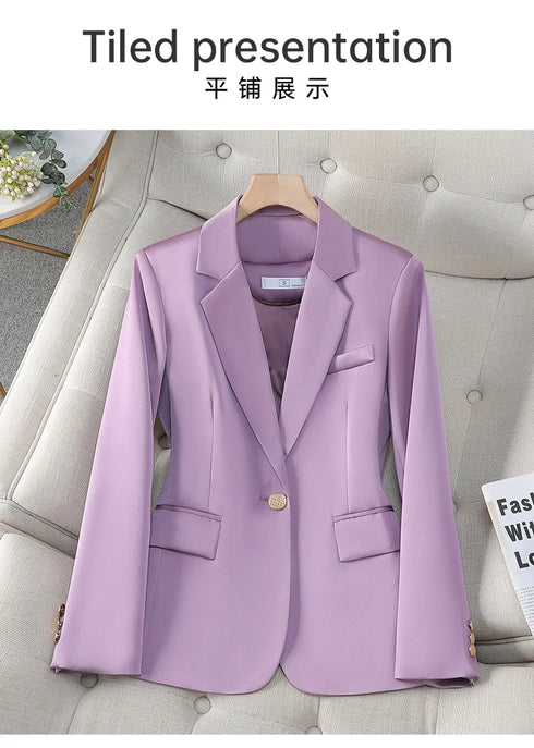 Red Slim Fit Blazer for Women