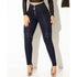High Waist Slim Fit Denim Trousers