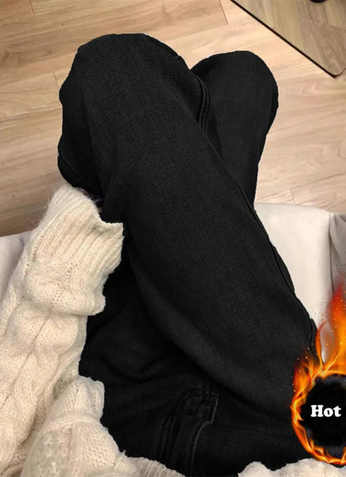 Women's High-Waisted Wide Leg Jeans