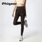 PHIGEER Women's High Waist 2-in-1 Yoga Leggings with Shorts