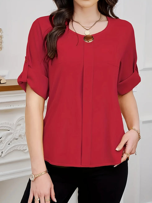 Women's Plus Size Casual Summer Shirt