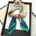 70x70cm Silk Satin Square Scarf with Print
