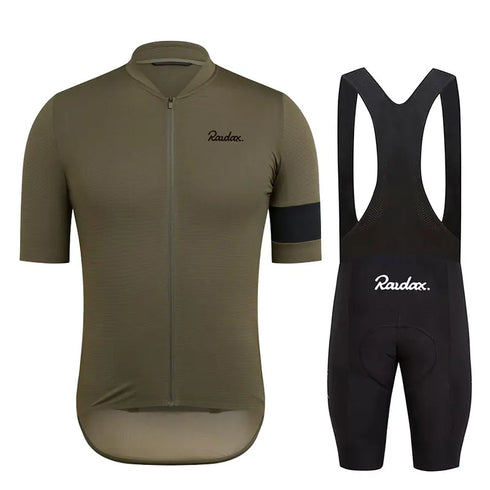 Raudax Men's Short Sleeve Cycling Jersey Set