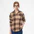 Loose Women's Plaid Shirt - Long Sleeve Casual Blouse