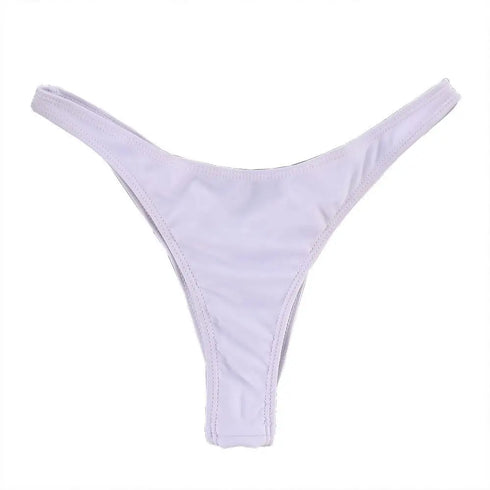 Adjustable Bikini Bottoms in Black and Pink
