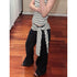 Women's Blue Baggy Straight Jeans