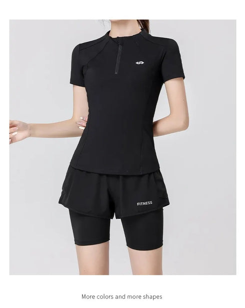 PHIGEER Open Back Long Sleeve Yoga Top for Women