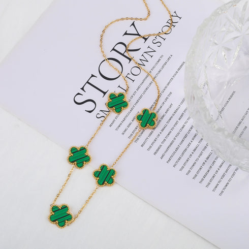 Stainless Steel Adjustable Clover Bracelet for Women