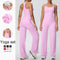 Backless Yoga Set with Wide Leg Pants