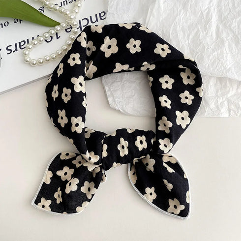 55cm Laies Cotton Linen Square Scarf for Women