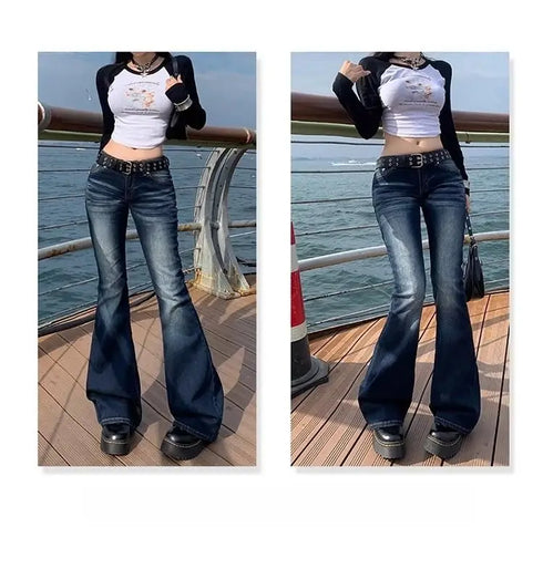 High Waist Flared Women's Jeans