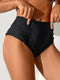 Women’s Black High-Waisted Bikini Bottom