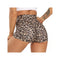 High Waist Leopard Print Booty Shorts for Women