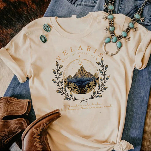 Anime-Inspired Women’s Y2K Graphic Tee - Acotar Design