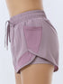 Women's Double Layered Quick-Dry Athletic Shorts, Anti-lighting Loose Fit for Outdoor Running and Fitness