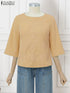 ZANZEA Elegant Embroidered Blouse for Women