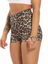 High Waist Leopard Print Booty Shorts for Women