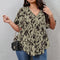 Plus Size V-Neck Short-Sleeved Casual Top