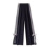 Plus Size Y2K Wide Leg Pants with Bow Tie Detail