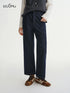 DUSHU Plus Size Women's Double-Layered Fleece Lined Jeans