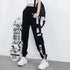 Women's Black Cargo Pants with Pockets