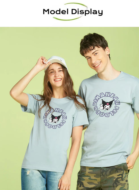 Sanrio Kuromi Graphic T-Shirt - 100% Cotton Unisex Tee