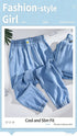 Plus Size Loose Fit Denim Yoga Pants