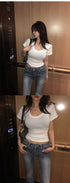 Gothic Embroidered Wide Leg Jeans for Women