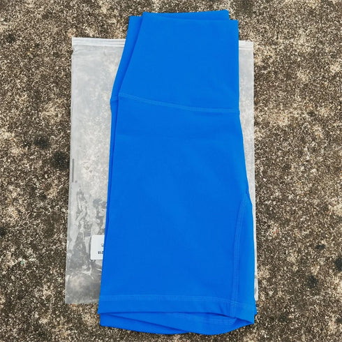 Solid Colour High Waist Yoga Shorts for Women