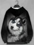 Men's 3D Husky Dog Print Hoodie