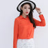 Simple Solid Color Loose Women's Chiffon Shirt Tops 2023 New Long Sleeve Casual Elegance Woman Blouses Lady Office Shirt Clothes