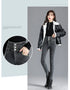 High-Waisted Fleece-Lined Slim Jeans for Women