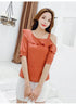 Women's Shirt Tops Fashion One-Shoulder Ruffles Short-sleeved Tops Chiffon Tops S-XXL