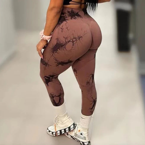 Women’s Tie Dye Seamless High Waist Leggings