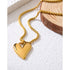YACHAN Irregular Heart Pendant Necklace in 18K Gold
