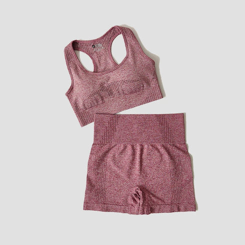 WAREBALL Women's Yoga Set - Long Sleeve Crop Top & Leggings