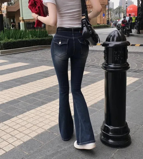 Low Waist Flared Jeans for Women