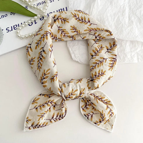 55cm Laies Cotton Linen Square Scarf for Women