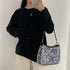 Oversized Long Sleeve O-Neck T-Shirt in Black and White