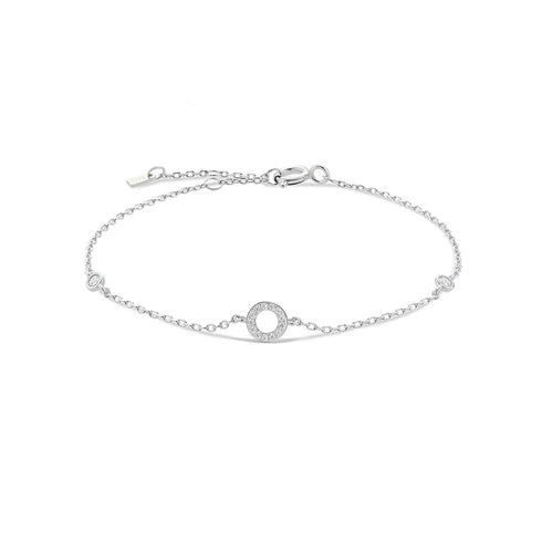 Personalised 925 Sterling Silver Initial Charm Bracelet