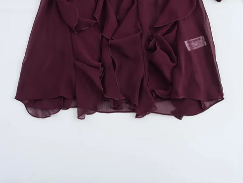 MUJER Ruffle Blouses for Women - Summer Casual Tops