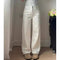 High Waist Loose Fit Denim Trousers for Women