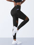 Women's High Waist Mesh Splicing Leggings