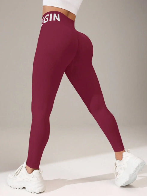 Seamless High Waist Yoga Leggings with Butt-Lifting Design