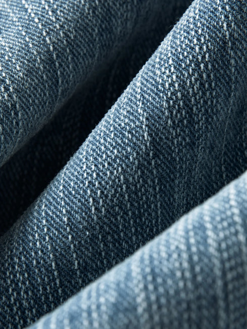 DUSHU Ripped Wide-Leg Denim Jeans