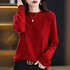 Women's O-Neck Casual Knit Pullover Sweater
