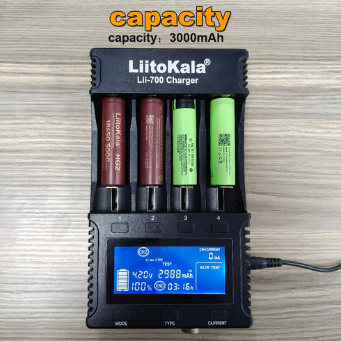 LiitoKala 3.7V 18650 HG2 3000mAh Lithium Batteries