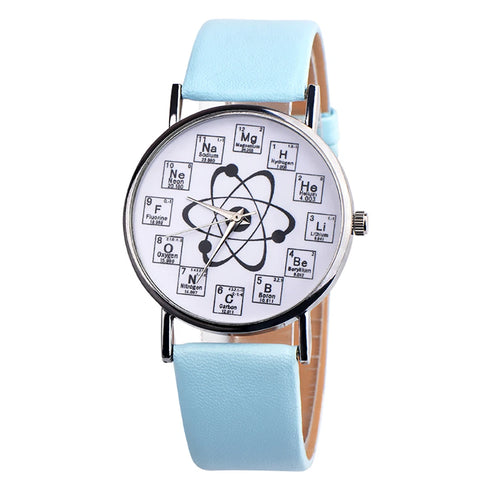 Ladies Watches Creative Design Chemical Element Markers