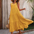 Elegant Yellow Summer Casual Dress for Women